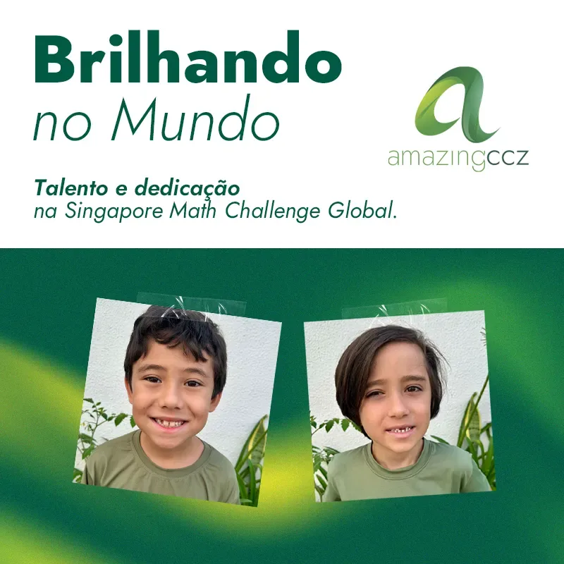 Brilhando no Mundo - Talento e dedicação na Singapore Math Challenge Global.